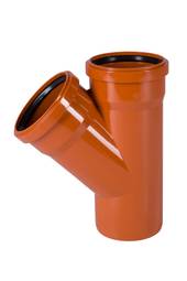 Grein 110/110 mm, 45°, PVC