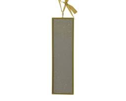 Spegilskraut úr gleri gyllt 16 cm