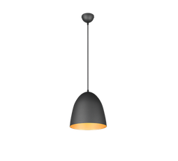 Tilda loftljós, svart/gyllt, 25 cm, E27