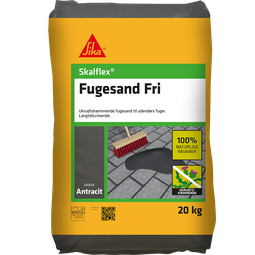 Skalflex Fugesand Fri fúgusandur antrasít 20 kg
