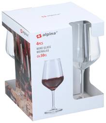 Alpina Glas Rauðvín Optiek 500Ml 4Stk