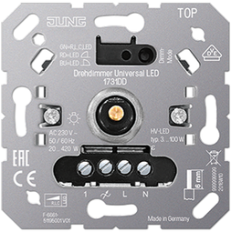 Jung innfelldur dimmer 20-420W/100W R.L.C/LED : 1731 DD