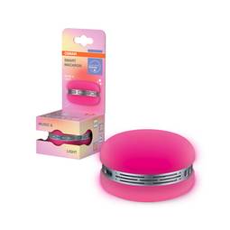 Macaron Bluetooth hátalari með RGB ljósi, bleikur