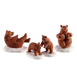 Bear Family Snow Day, Set of 4