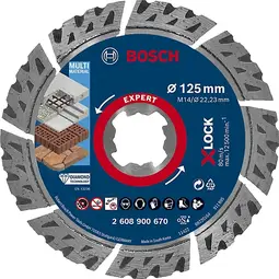 Demants skurðarskífa X-Lock Multi 125mm