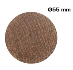 Hnúður tré ø55mm  reykt eik