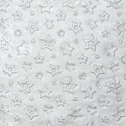 Serv. Embossed Star Silver 33X33