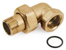 Kopar nippilunion 1/2" vinkil (hornréttur)
