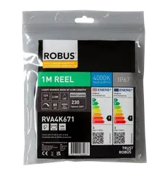 Led Borði 4.8W/M 12V Led 4000K Ip67 1M