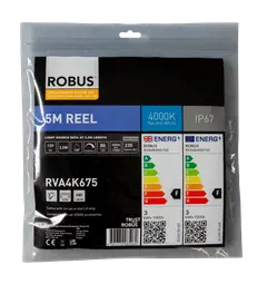 Led Borði 4.8W/M 12V Led 4000K Ip67 5M
