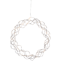 Ljósahringur Curly 30 cm króm LED