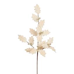 Skrautgrein kristþyrnir kampavín með glimmeri 80 cm – Mica Decorations