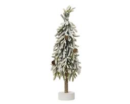 Merry Fir lítið gervijólatré snæviþakið með könglum 45 cm