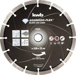 KWB demants skurðarskífa Black 230x2,4mm
