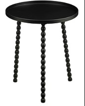 Borð Svart 30cm
