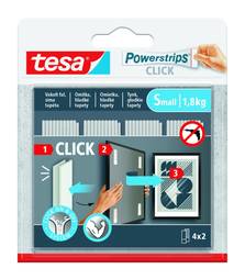 Tesa Powerstrips Click 4X2 Small Hvítt