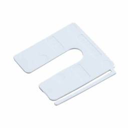 Plastmillilegg 1mm Hvítt 400