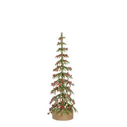 Skrautjólatré grænt hrímað 16 cm – Mica Decorations