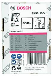 Bosch Pinnar 1,2/18G 19Mm Galv (5000)