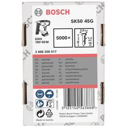 Bosch Pinnar 1,2/18G 45Mm Galv (5000)