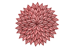 Diskamotta 38Cm Flower Red