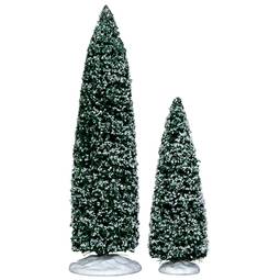 Snowy juniper tree, large & medium