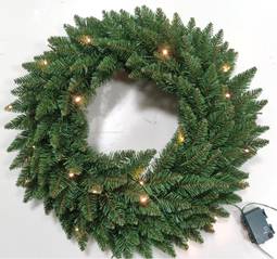 Krans Nordic Spruce 60cm M.Ljósum
