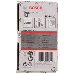 Bosch Pinnar 20Gr 1,6X63Mm Rf (2000)