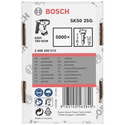Bosch Pinnar 1,2/18G 25Mm Galv (5000)