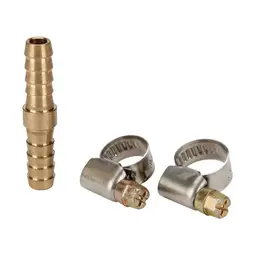 Slöngusamtengi 9mm & Hosuklemmur