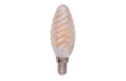 LED kertapera Amber snúin 4W(25W) E14 2400K gyllt