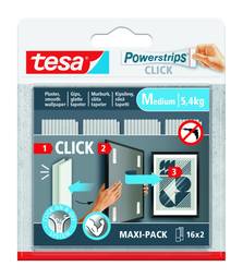 Tesa Powerstrips Click 16X2 Medium Hvítt