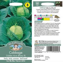 Fræ cabbage golden acre (primo ii)