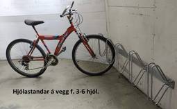 Reiðhjólastatíf 3 Hjóla Veggfesting