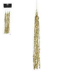 Jólaskraut skúfar gylltir 3 stk. 35 cm – Mica Decorations