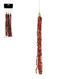 Jólaskraut skúfar rauðir 3 stk. 35 cm – Mica Decorations