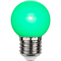 LED skrautpera E27 G45 1W græn