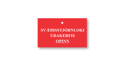 Merkispjald - Svæðisstjórnloki úðakerfis opinn SM11