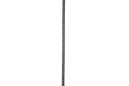 Gúmmíreipi 5,0mm Hvítt/Svart