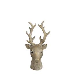 Hreindýrshaus skraut dökkbrúnt 14,5 cm – Mica Decorations