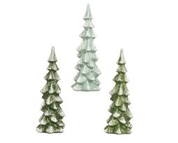 Skrautjólatré úr stoneware mismunandi litir 25,2 cm