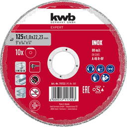 KWB Skurðarskífa RF 125x1mm 10stk