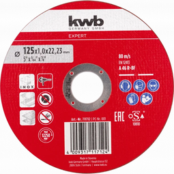 KWB Skurðarskífa 125x1mm