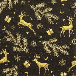 Serv. Sparkling Deer 33X33 20Stk