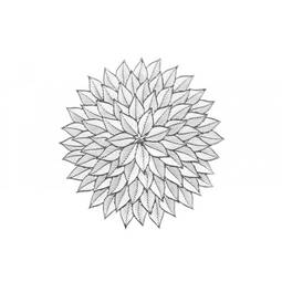 Diskamotta Flower Silver 38cm