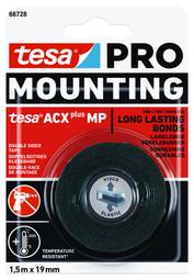 Tesa Mounting Pro Acxplus Mp Svart 19Mmx1,5M