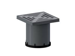 Dallmer upphækkun með rist 150x150mm
