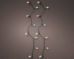 Vintage LED-ljósasería pastel 17,9 m