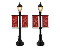 Lamp Post Banners, Set of 2, B/O (4.5V)