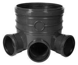 PVC brunnur þriggja stúta 160mm